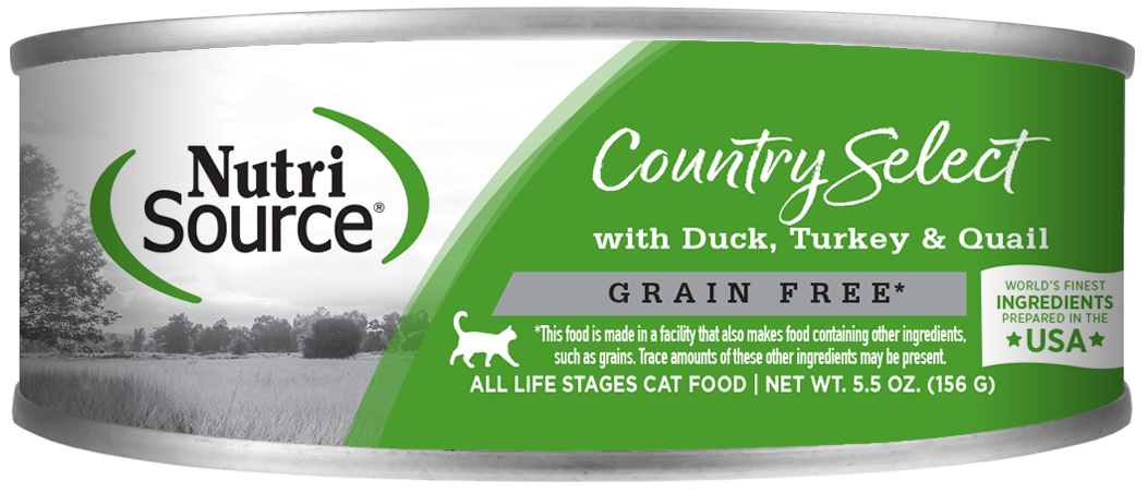 Nutrisource Country Select (Pato, Pavo y Codorniz) Comida Humeda para Gato.