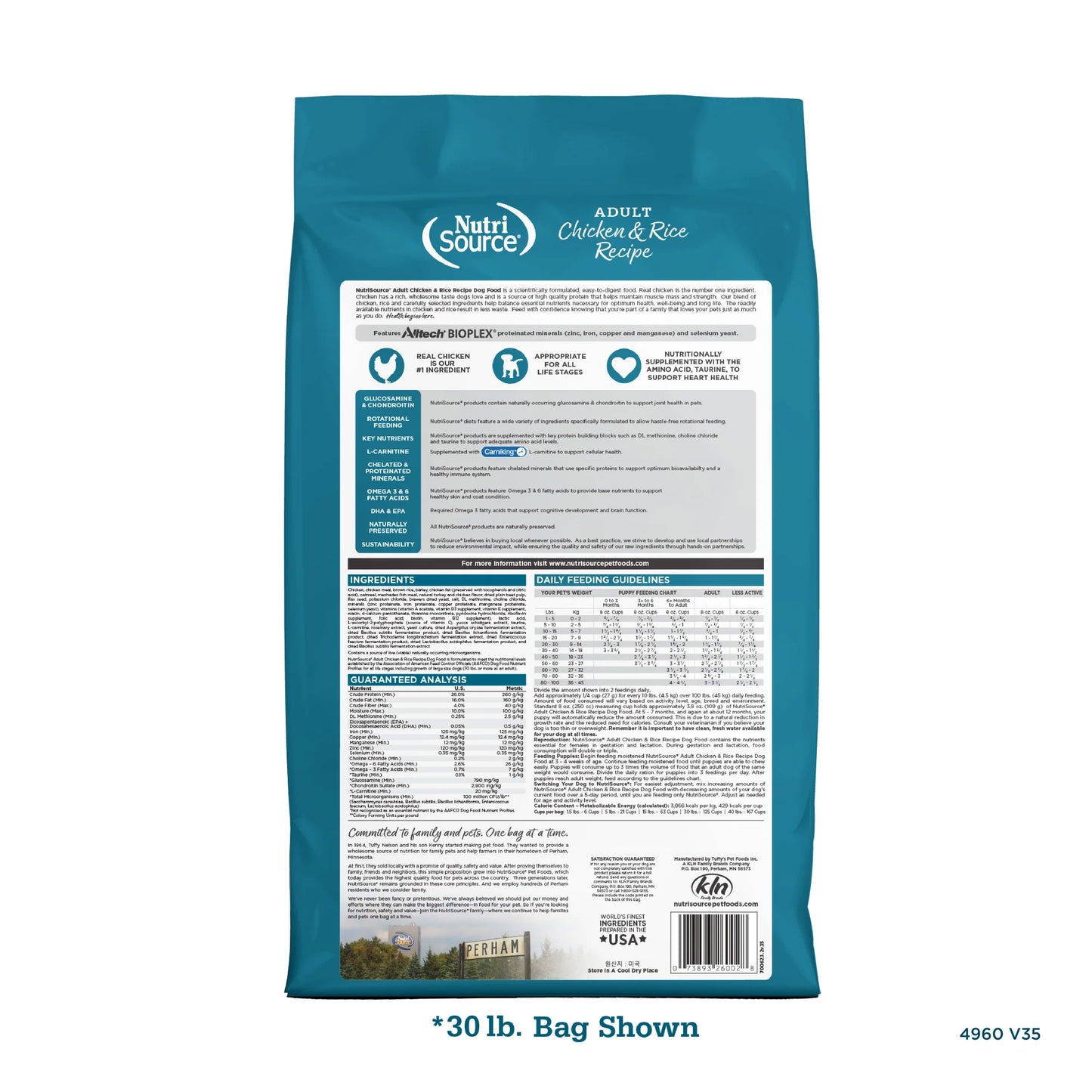 Nutrisource Adulto fórmula Pollo y Arroz
