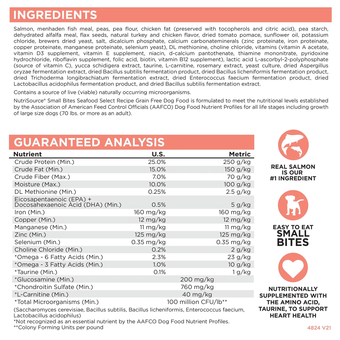 Nutrisource Mariscos Selectos Pequeños Bocados