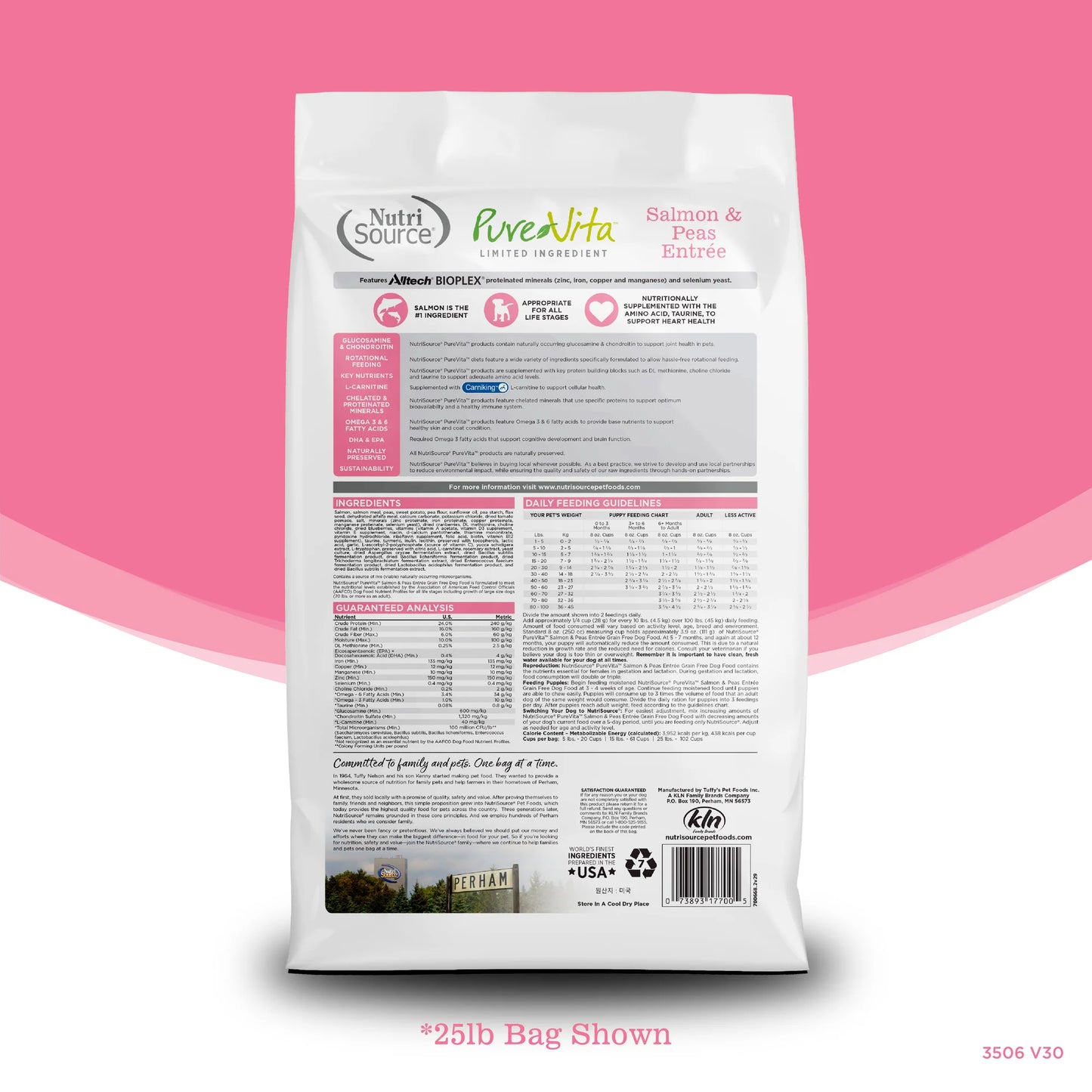 Nutrisource Pure Vita Salmón y Arverjas