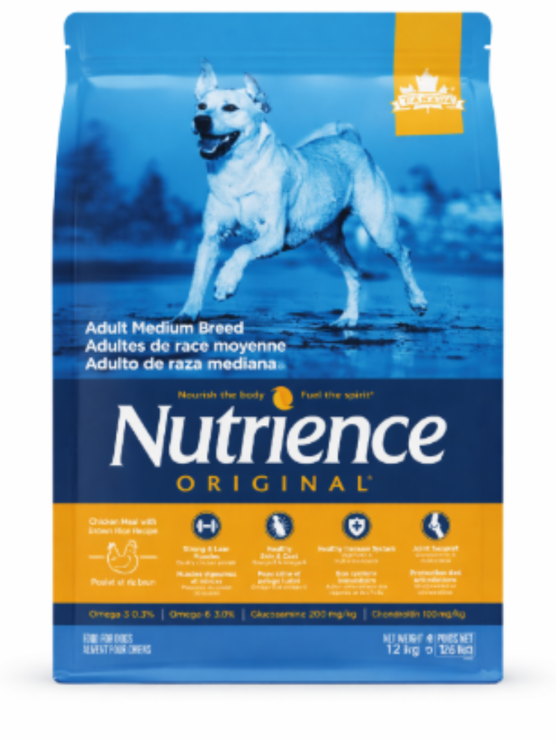 Nutrience Raza mediana - Comida de pollo con arroz integral