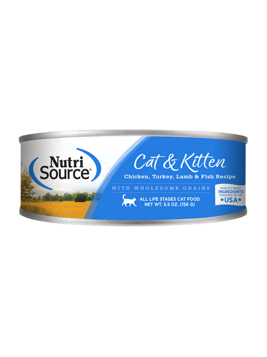 Nutrisource Lata de Pollo, Pavo, Cordero y Pescado para Gato