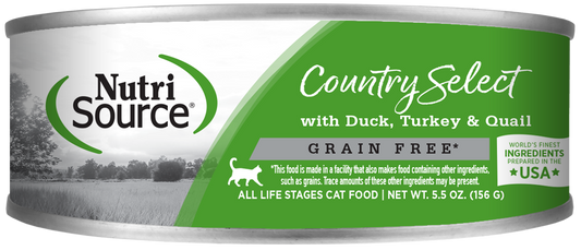 Nutrisource Country Select (Pato, Pavo y Codorniz) Comida Humeda para Gato.