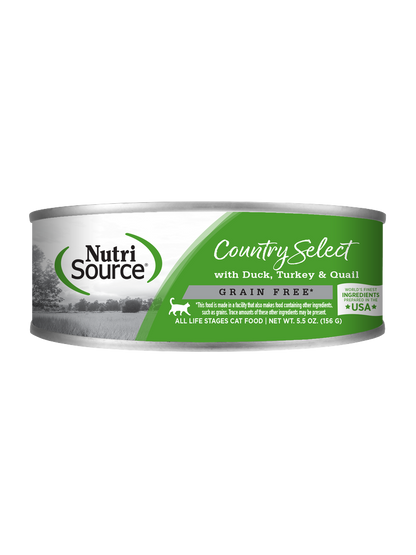 Nutrisource Country Select (Pato, Pavo y Codorniz) Comida Humeda para Gato.