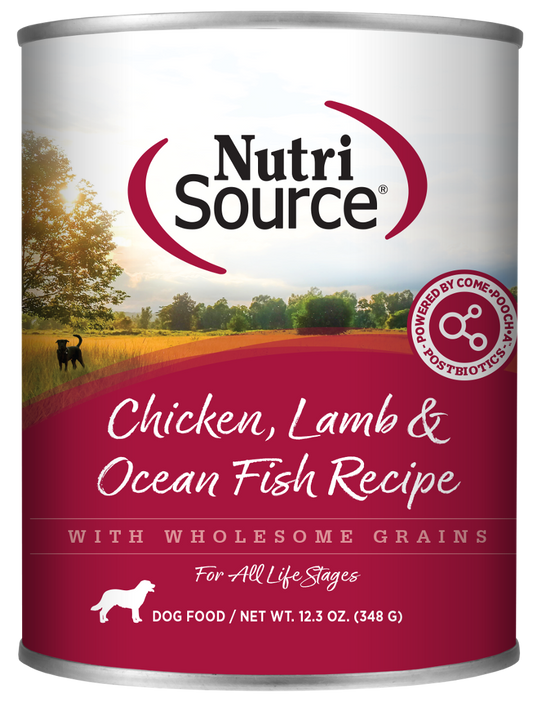 Nutrisource Lata de Pollo, Cordero y Pescado