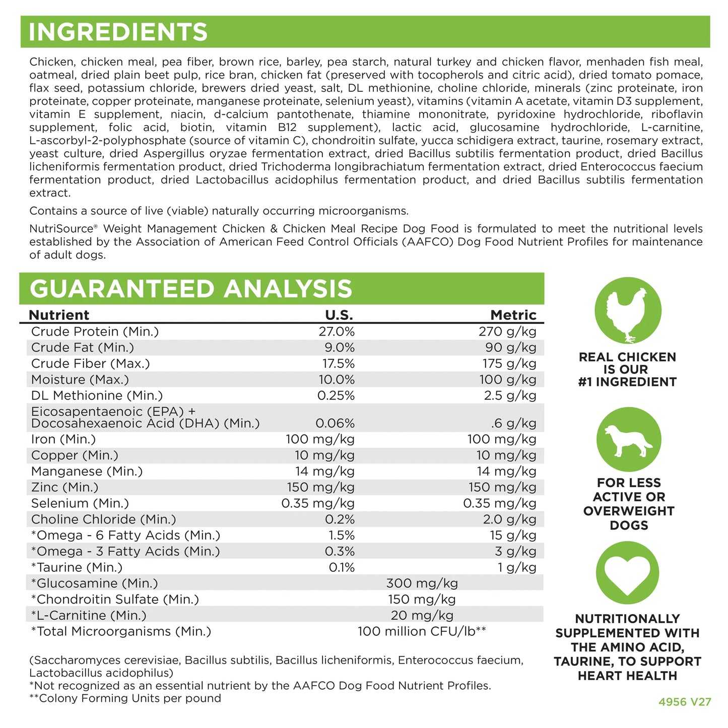 Nutrisource Weight Control Grain Free