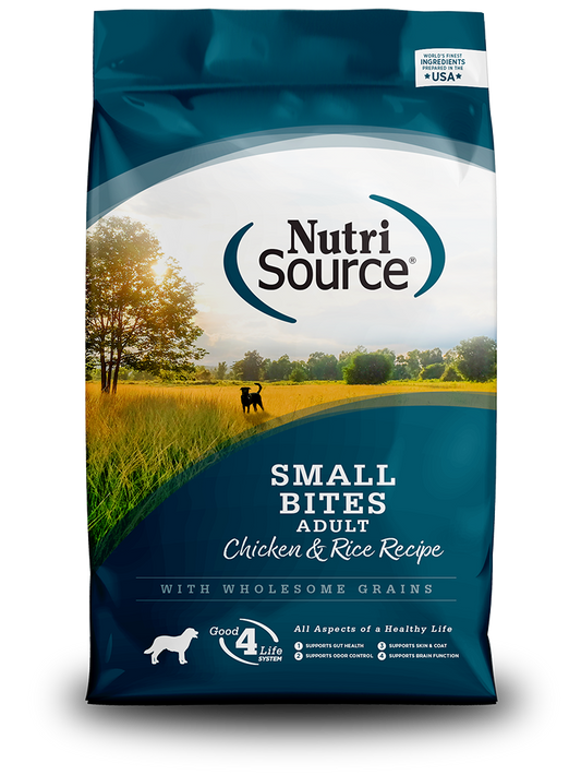 Nutrisource Bocados Pequeños de Pollo y Arroz Adulto